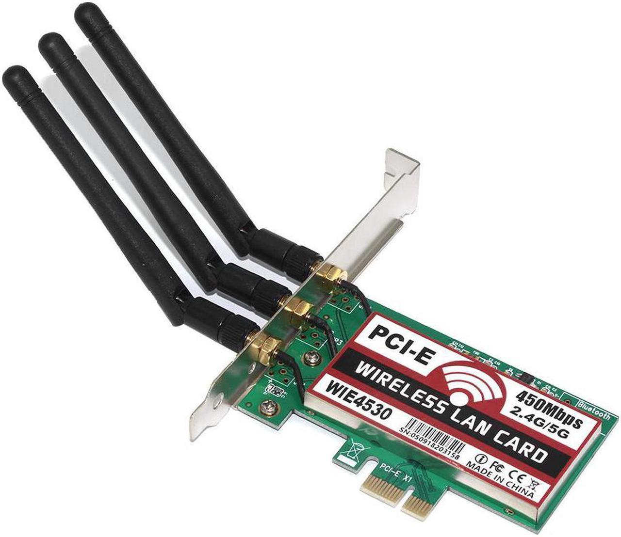 450Mbps 2.4G/5G WiFi Wireless LAN Card PCI-E X1 Network Adapter PCIe PCI express Wifi Network Card for Desktop for  CPU