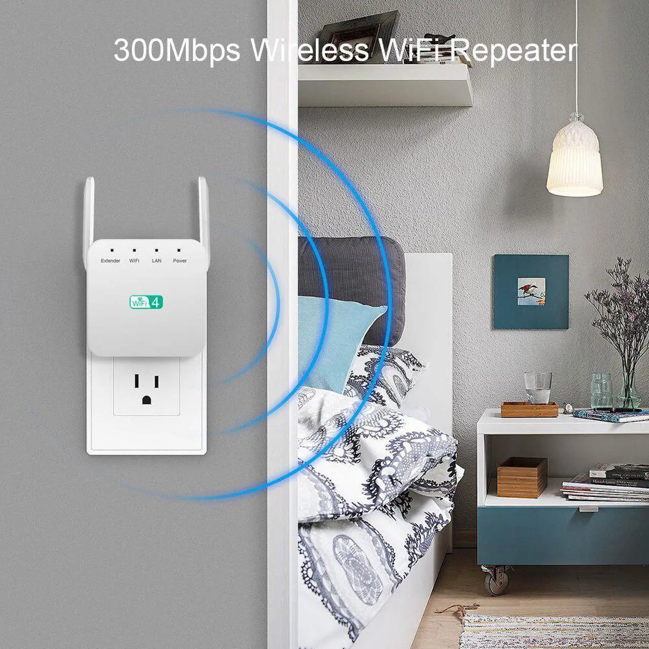 Alt view image 5 of 5 - WiFi Router WIFI Signal Boosters 300Mbps Wireless WiFi Repeater Network Amplifier Repeater Extender WIFI Ap Wps Router