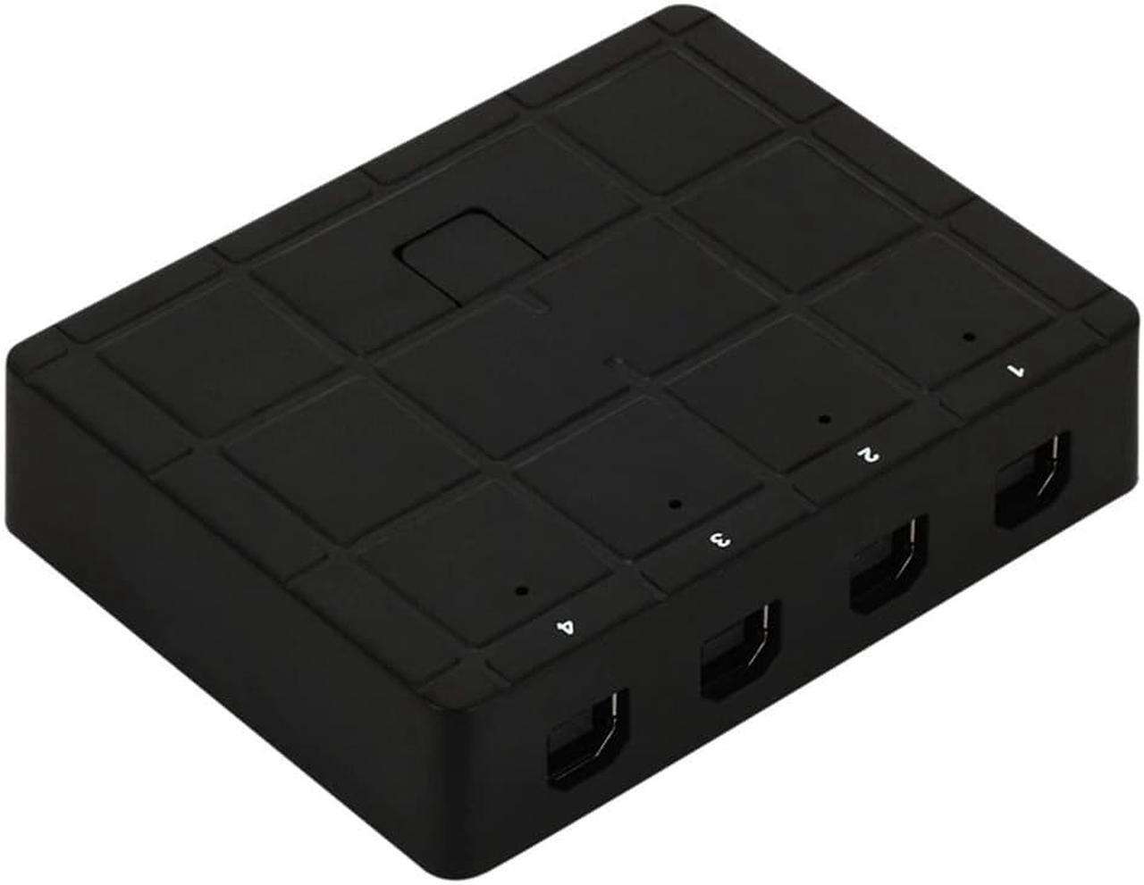 Main image of 4 Ports USB2.0 Hub KVM Box Scanner Monitor Accessory Plug And Play Home Office For PC Printer Sharing Switch Adapter Portable