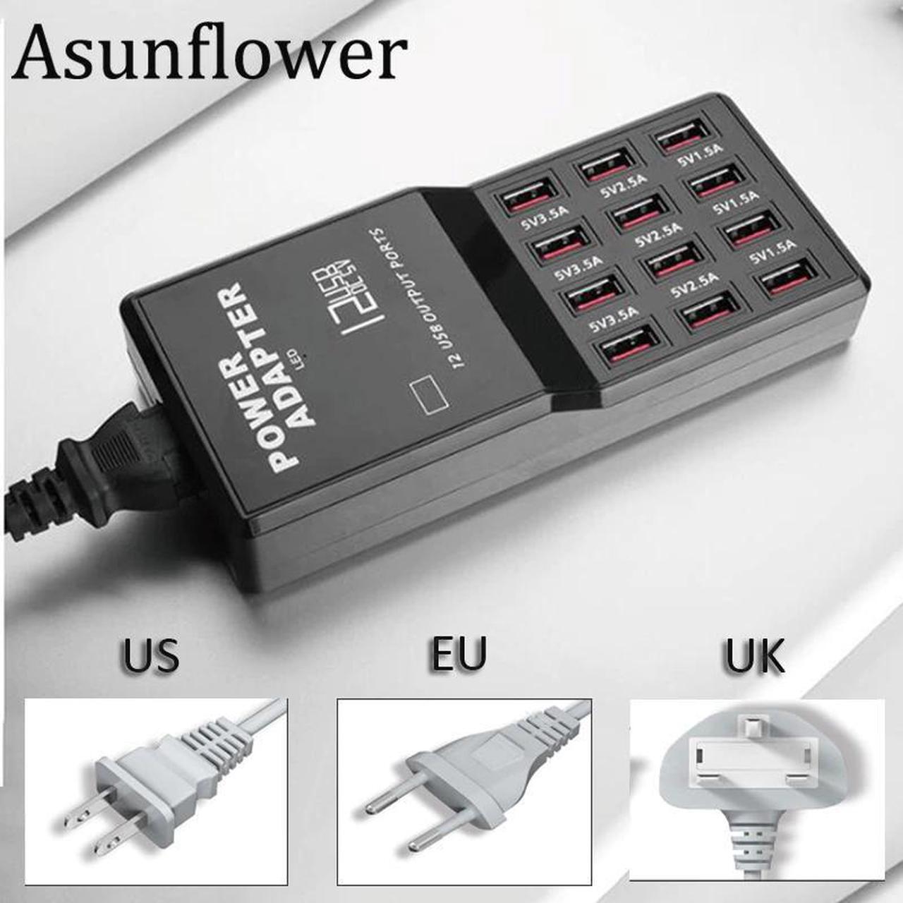 Main image of 12 Ports USB Hub 3.0 Multi Port USB Charger Hub Charging Station Dock For Ipad Pro  S9 S10 + Multiple Devices