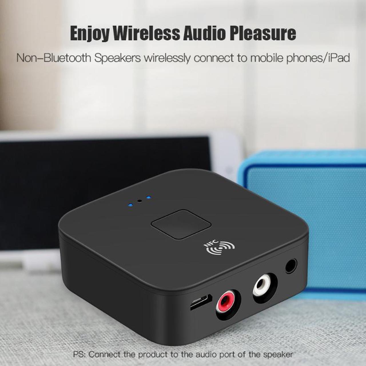 Bluetooth 5.0 Receiver 3.5mm AUX RCA Jack Hifi Wireless Adapter Bluetooth Audio Receiver for Car/Home Theater/Smartphones