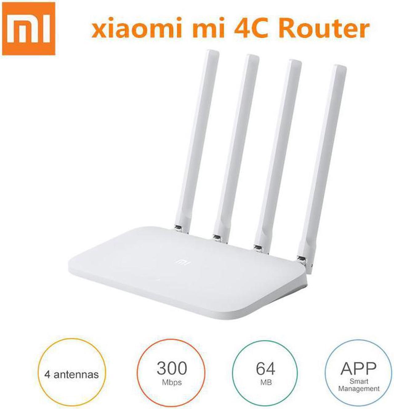 Main image of Mi WIFI Router 4C Roteador APP Control 64 RAM 802.11 b/g/n 2.4G 300Mbps 4 Antennas Wireless Routers Repeater for Home
