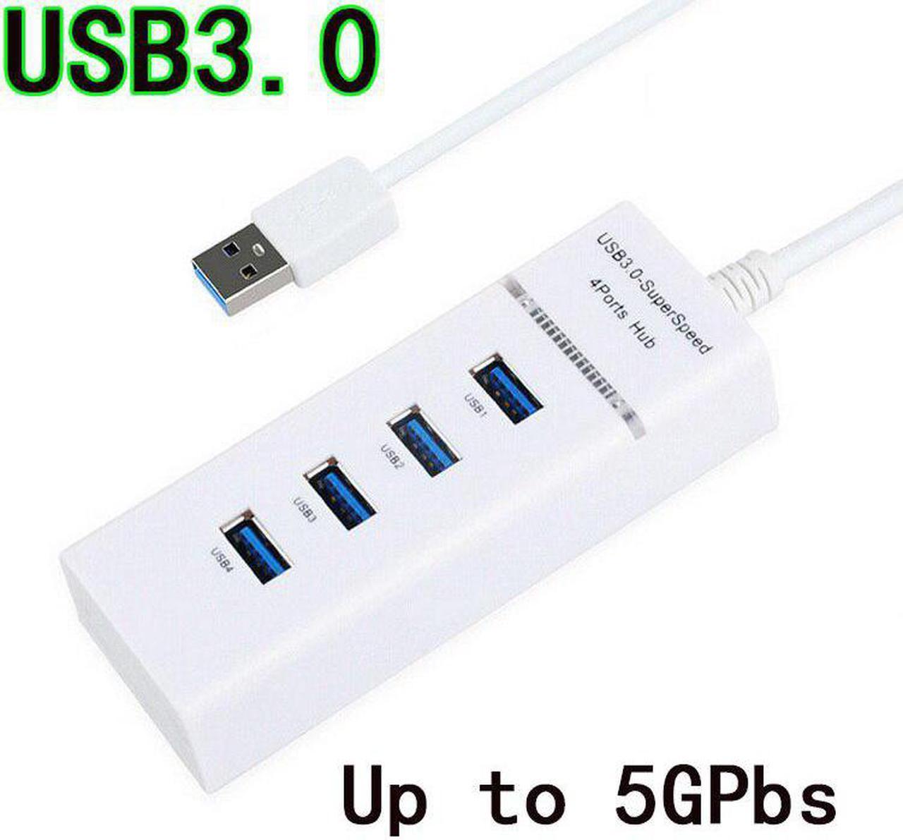 4-port USB3.0 HUB High Speed Indicator Light USB Hub For Multi-device Computer Laptop Splitter Adapter 5Gbps ladron puertos usb