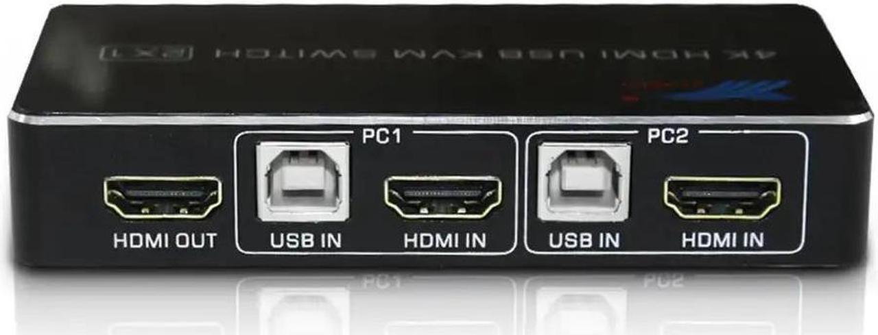 Alt view image 2 of 5 - Switch 2 Port Selector Box Hub Switch Switcher Scanner for Mouse Keyboard 4K KVM Switch Printer Accessories