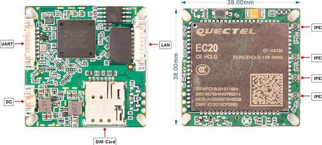Alt view image 5 of 5 - Wireless 4G Router Module For Outdoor IP Camera WiFi CCTV Camera CCTV Security IP Camera 38*38mm PCBA LTE Router Module