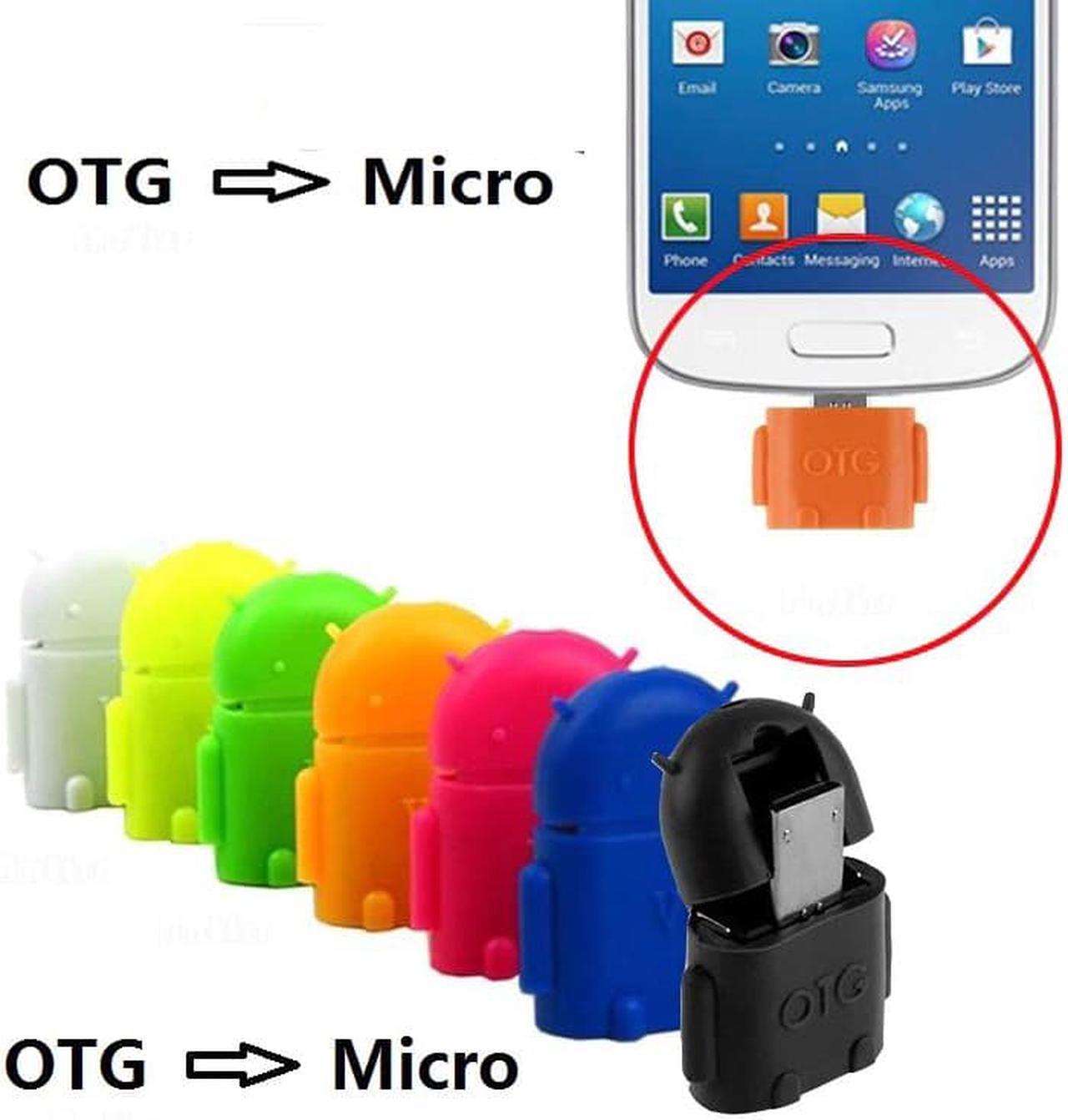 Mini Robot Shape Micro USB To USB 2.0 Converter USB OTG Cable Adapter for Tablet PC for  S3 S4 S5 for