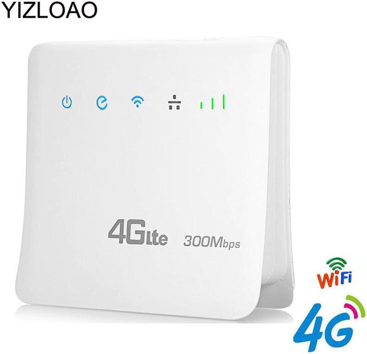 4G LTE CPE Wifi Router FDD TDD Broadband 300Mbps Mobile Router Hotspot Wireless Modem with SIM card Slot RJ45 LAN Port