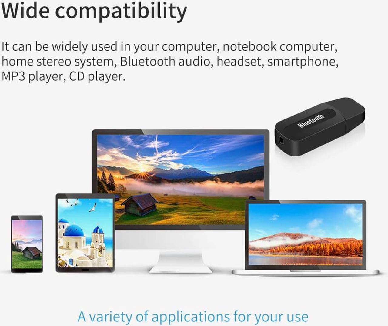Alt view image 5 of 5 - USB Adapter Bluetooth AUX Wireless Mini Music Receiver Stereo Audio For IPhone Samsung Car Kit Music Receiver Adapter