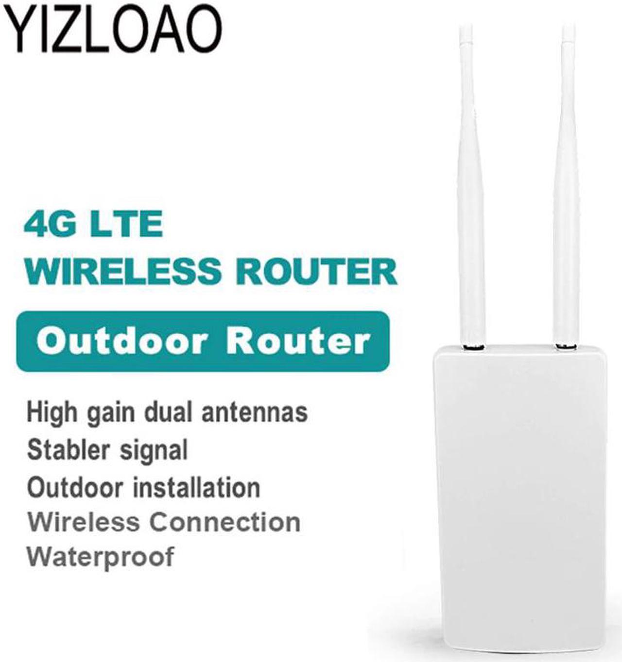 Waterproof Outdoor 4G CPE Router 150Mbps CAT4 LTE Routers 3G/4G SIM Card WiFi Router for IP Camera/Outside WiFi Coverag