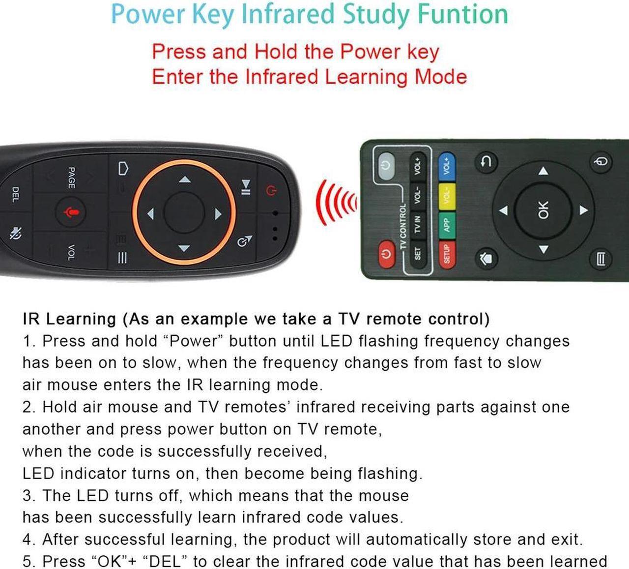 Alt view image 5 of 5 - [6PCS] G10 G10S Googel Voice Search Air Mouse Android TV Box support  Assistant Linux Windows