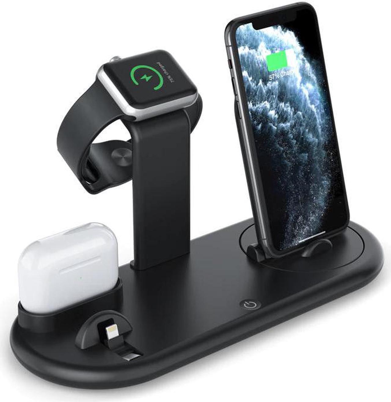 7 In 1 Wireless Charging Stand For  Watch 5 4 3 2 1 IPhone 11 X XS XR 8  Pro 10W Qi Fast Charger Dock Station