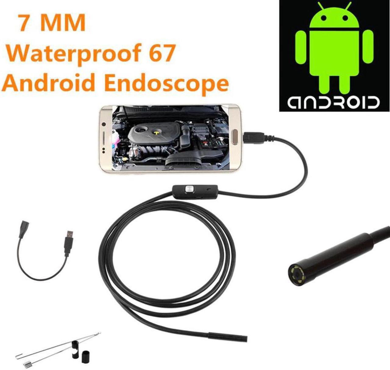 1m  For Android WIFI Endoscope Waterproof Borescope Inspection Camera 8 LED a long effective focal length