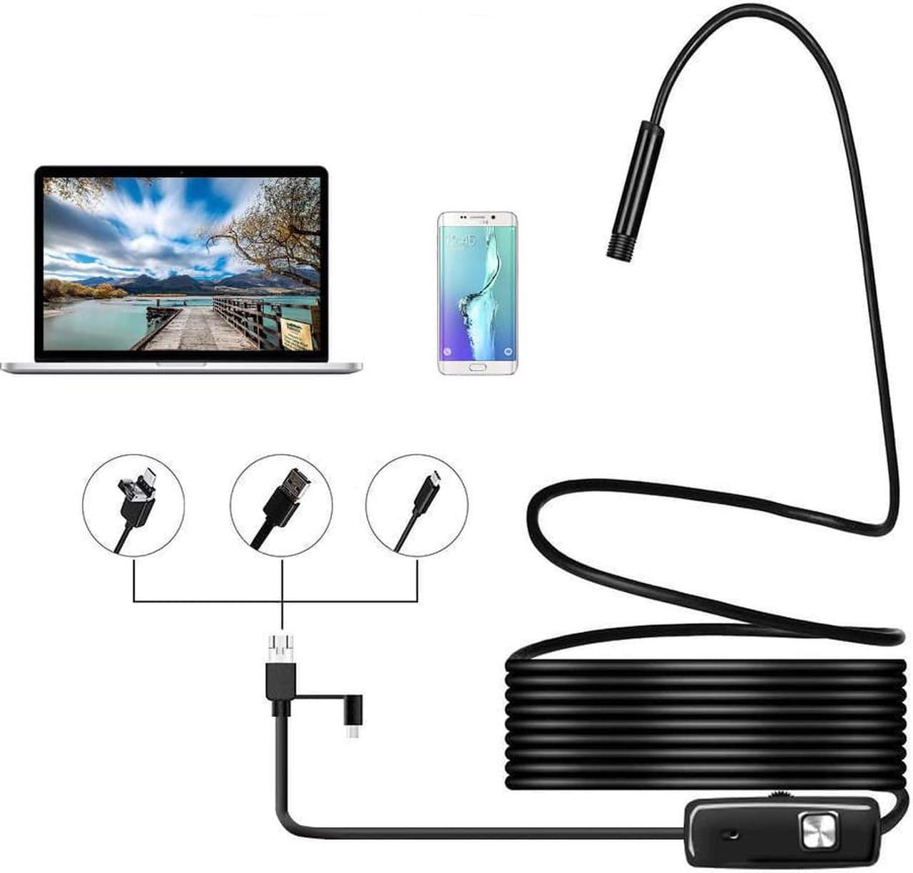 Alt view image 3 of 5 - Endoscope 720P Type-C USB Android Endoscope Camera Tube Inspection Camera Car Borescope Endoscope Take Photos Video Record