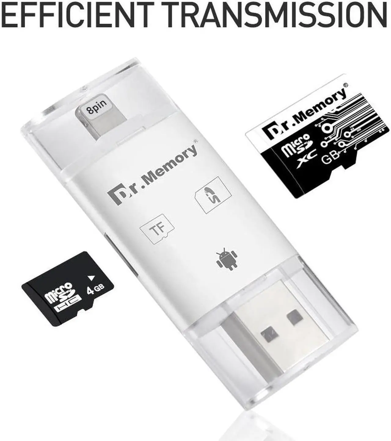 Alt view image 2 of 5 - card reader for Apple iphone 6s 7 plus Pendrive metal Expansion Android phone OTG memory card reader usb3.0