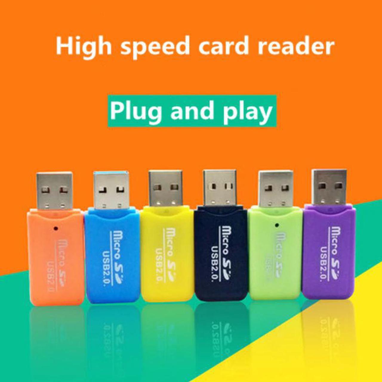 Main image of 2.0 card reader high speed flash drive support 4gb 8gb 16gb 32gb 64gb 128gb 256gb card tf reader