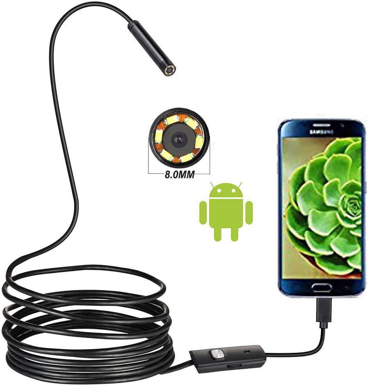 720P 8MM OTG Android Endoscope Camera  1M Video Endoscope Borescope Inspection Camera Windows USB Endoscope for Car