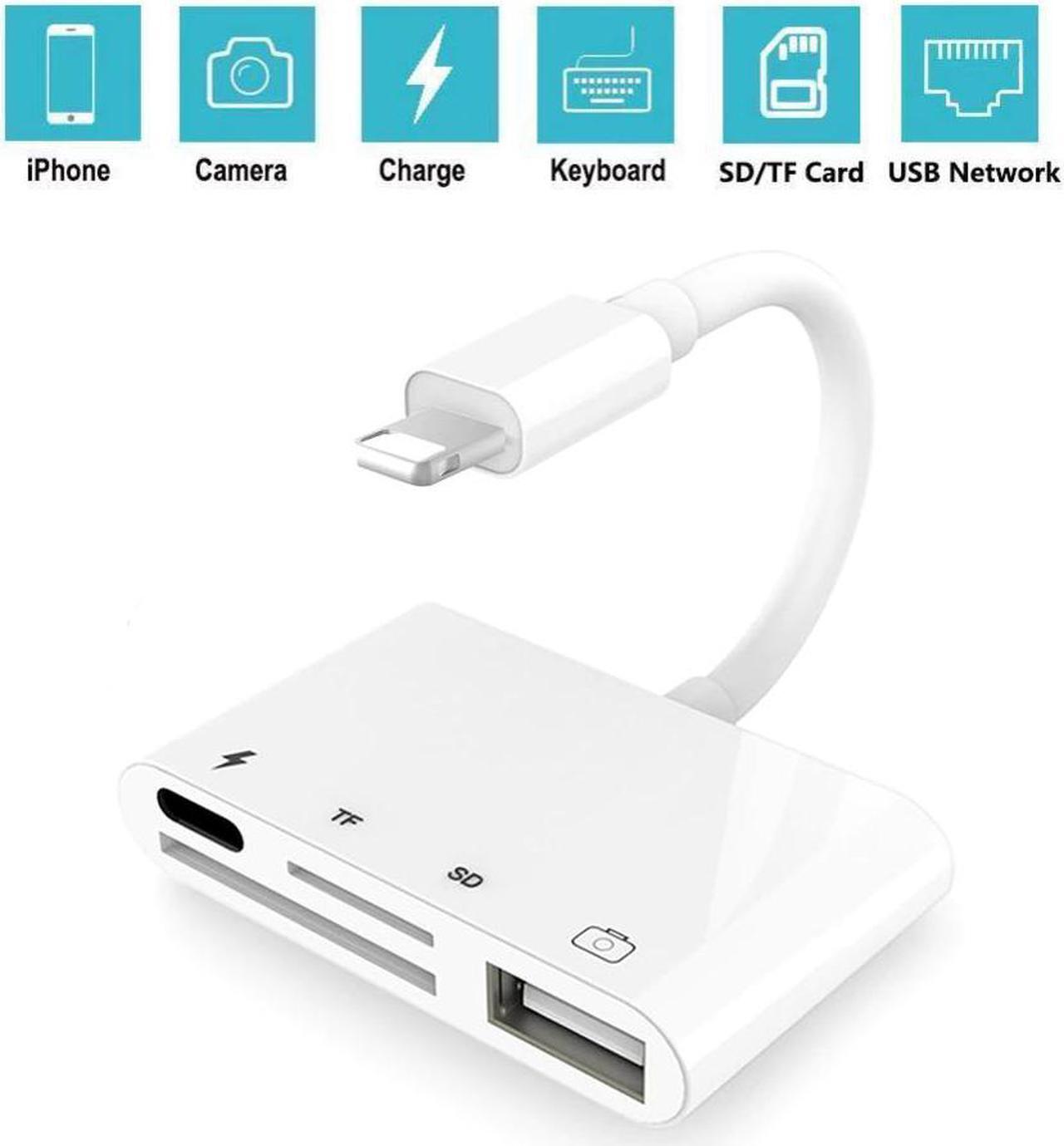Main image of 4 in 1 Camera Memory Micro SD Card Reader Adapter for Lightning to USB For iPhone pro 11 XS MAX 7 8 X 5 6