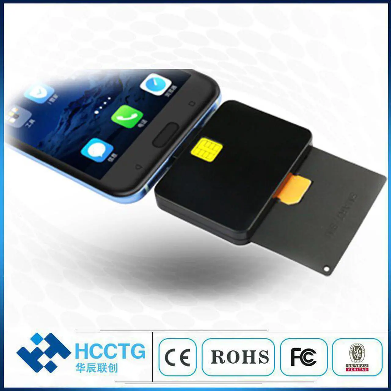 Alt view image 3 of 5 - Mobile Micro Usb Portable Smart Card Reader DCR32