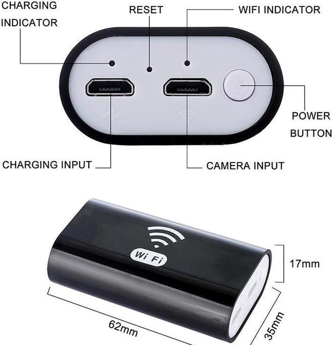 1/2/5M WIFI Endoscope Camera HD 1200P 8mm 8 LED Mini Waterproof Hard Cable Inspection Camera Borescope for Iphone PC IOS