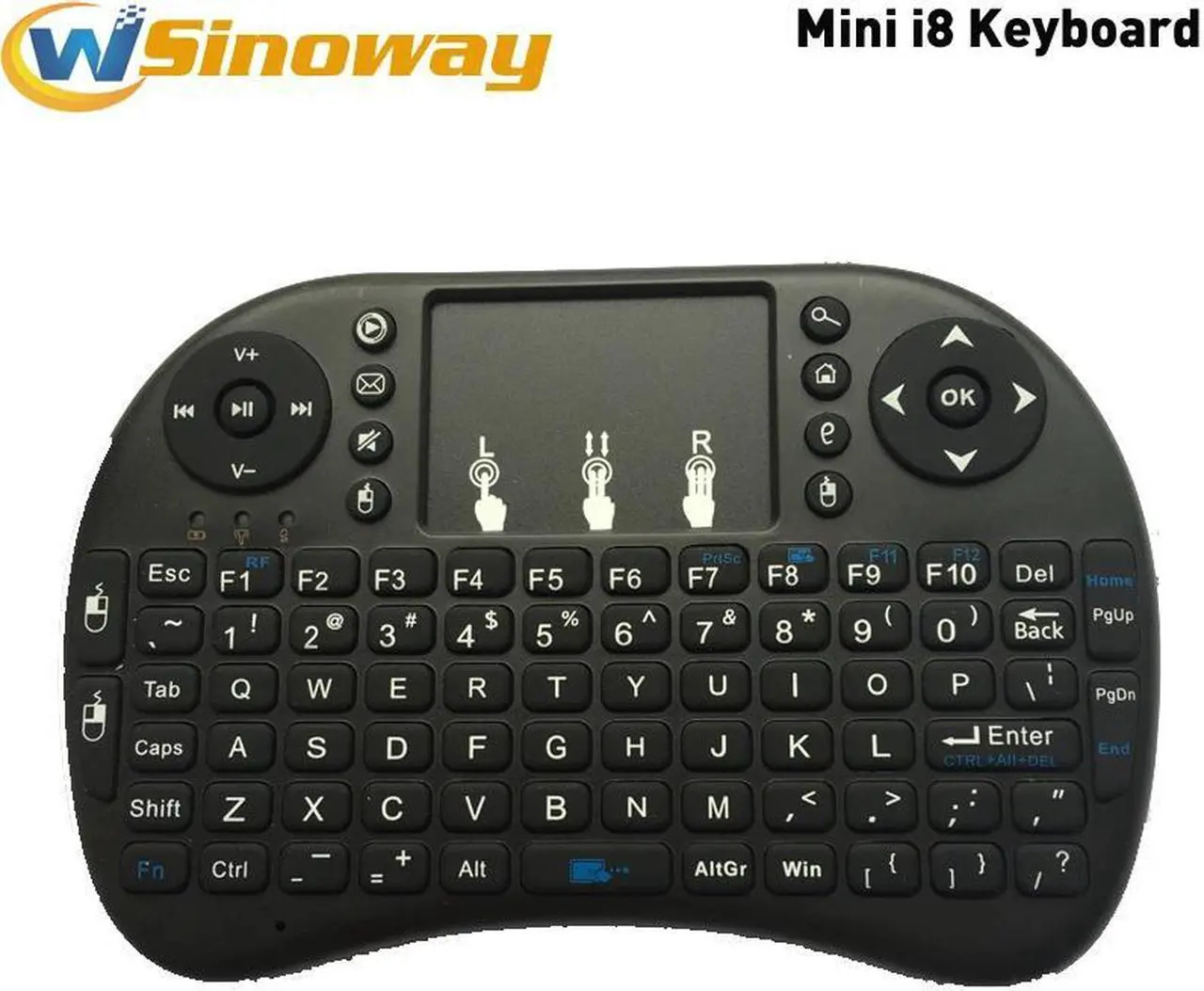 Main image of i8 Keyboard English or  Wireless Remote Control Air Mouse 2.4GHz Touchpad Handheld for Android TV BOX