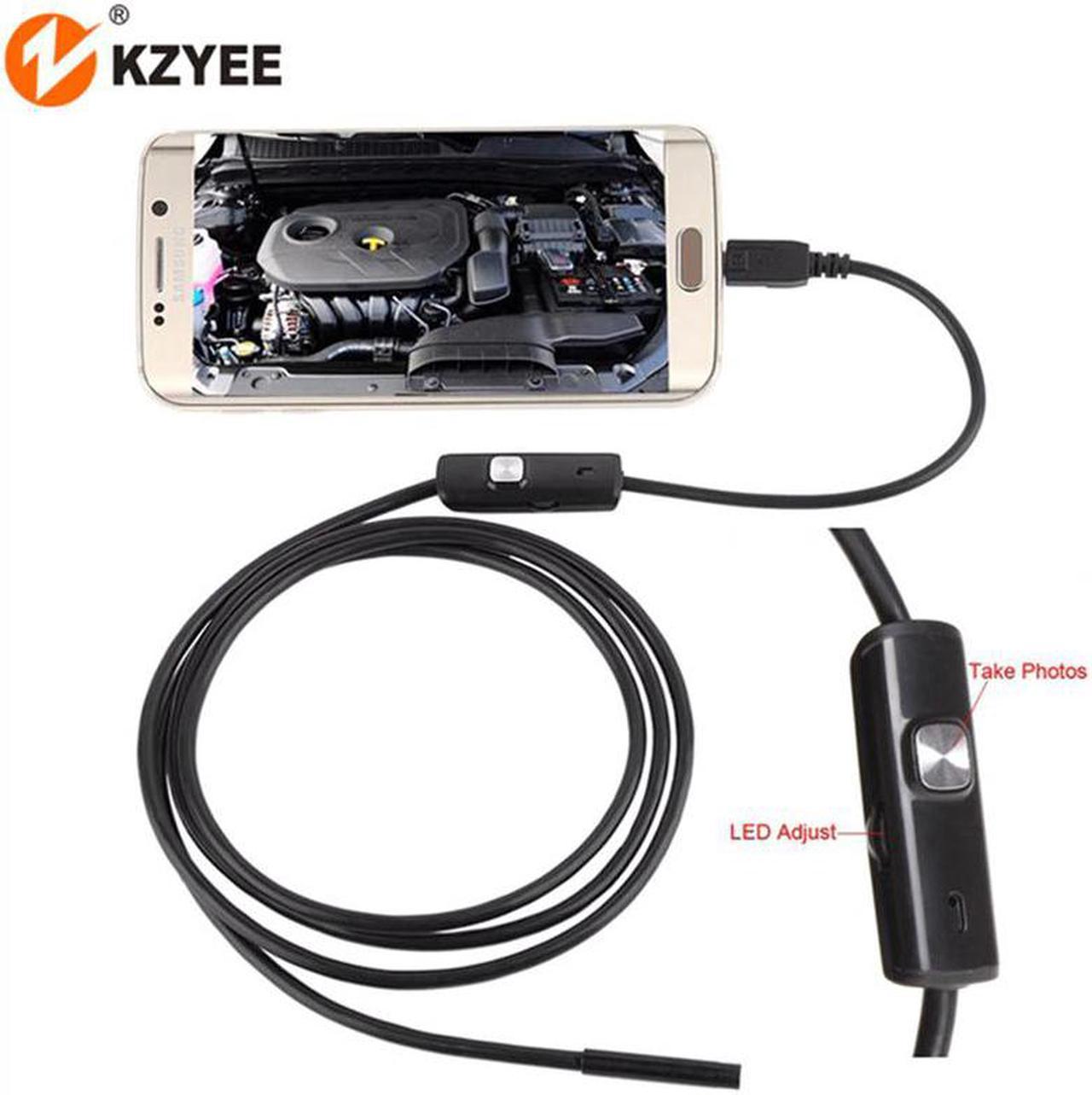 7mm Micro USB Mini Endoscope Camera 1m 1.5m 2m Soft Cable IP67 Waterproof Borescope Inspection Camera for Android Smartphone PC