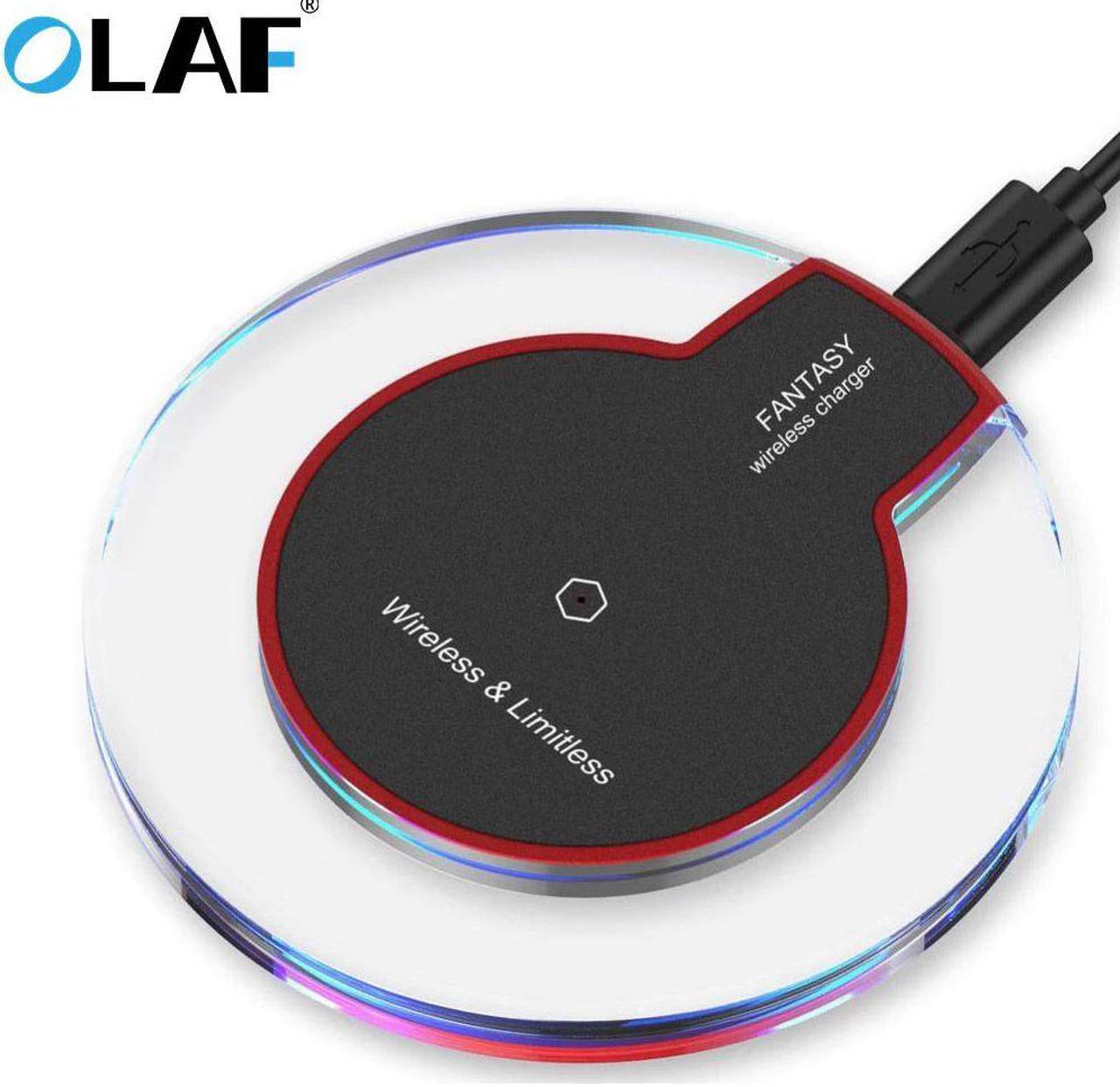 QI Wireless Charger For iPhone XS Max XR Phone LED USB Wireless Charger Fast Charging For  Galaxy S8 S9 Plus adapter