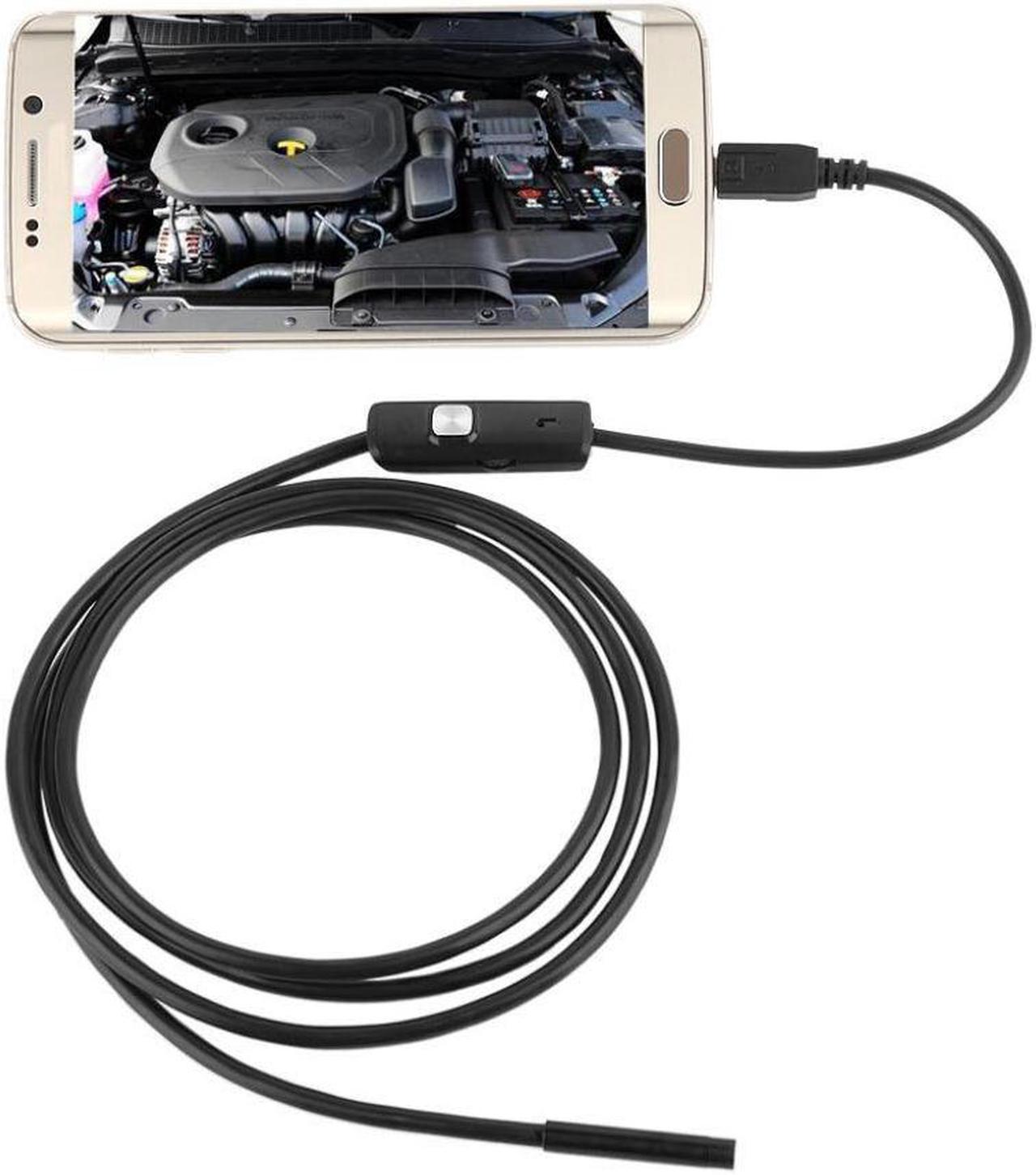 6 LED Waterproof 3.5M 7mm Lens USB Endoscope Inspection Waterproof Camera Tube Snake Wire Endoscope For OTG Compatible With Andr