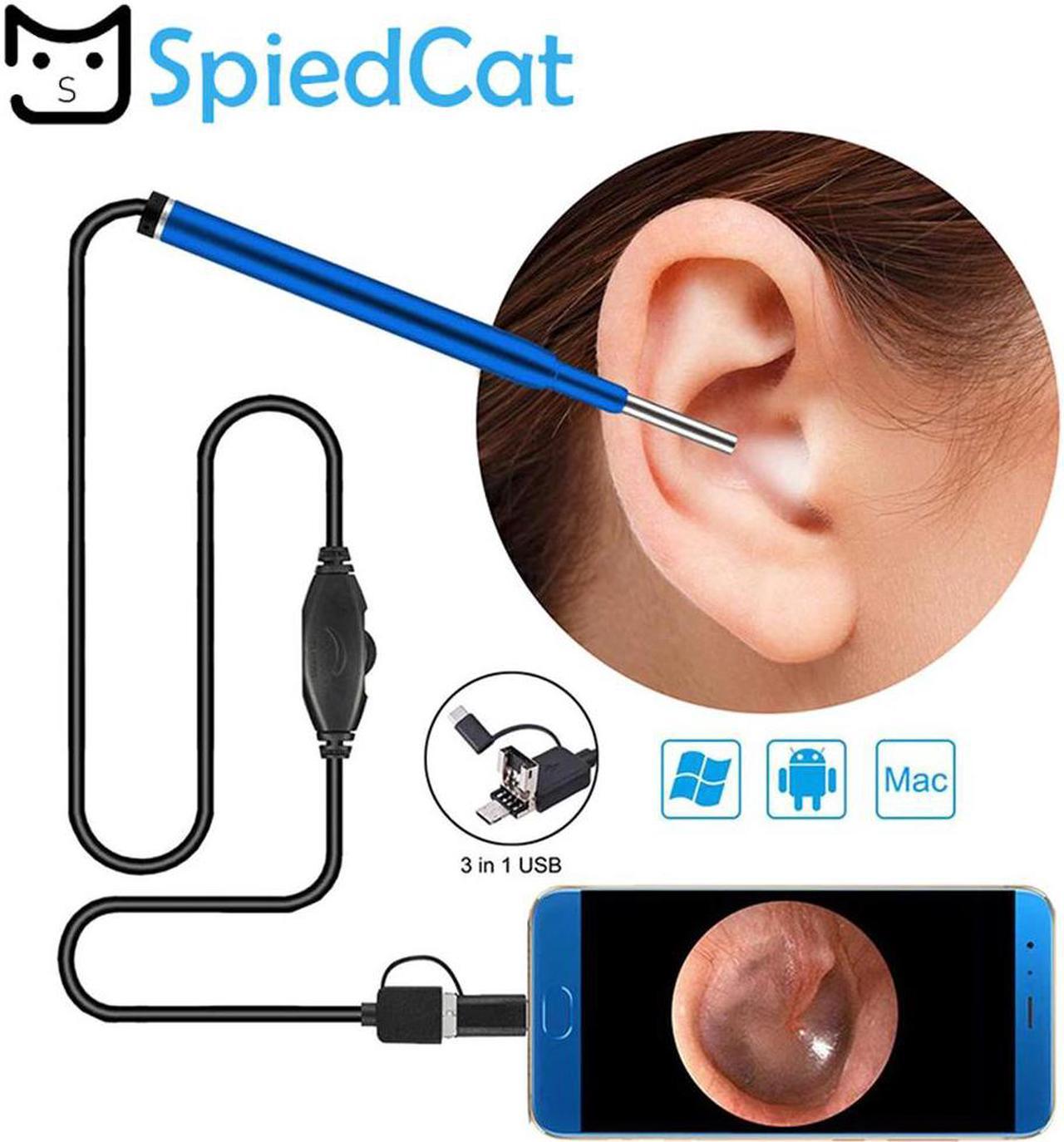 3in1 Lens Smaller Mini HD Ear Cleaning Endoscope Camera Android USB Endoscope Skin Pore Nose Check Inspection Mini Camera