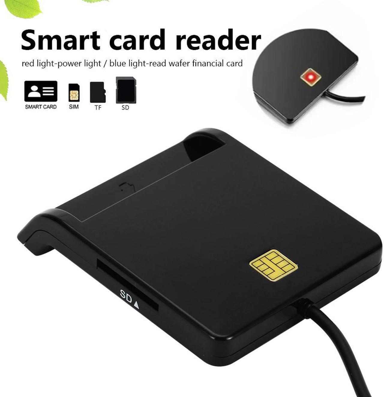 Alt view image 5 of 5 - Universal USB 2.0 Smart Card Reader for Bank Card CAC IC ID SIM DNIE ATM Card readers for Windows 10