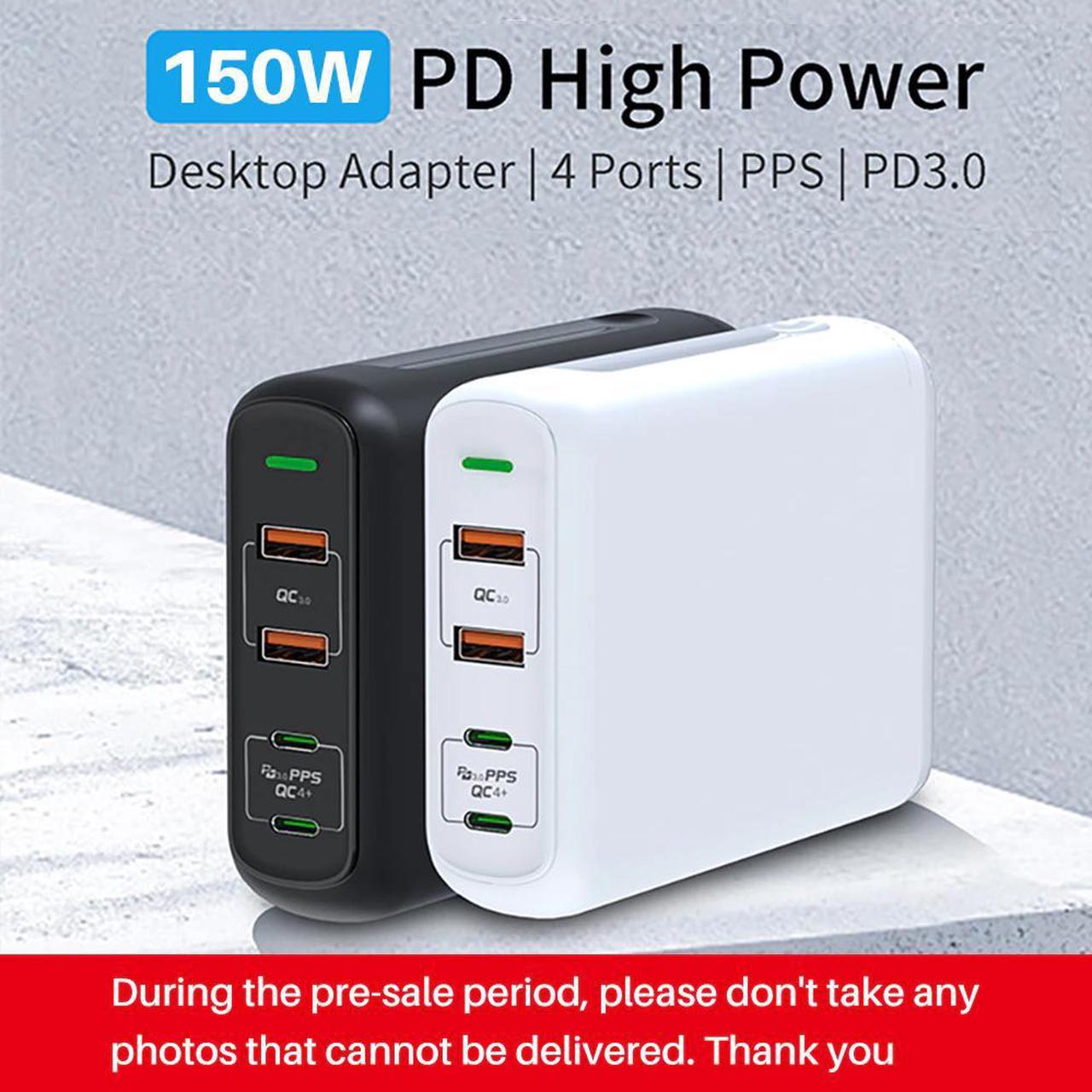 GaN  Quick Charge 4.0 PD HUB dual TYPE-C 100W charger multi-port usb-C fast charging head suitable for  MacBook