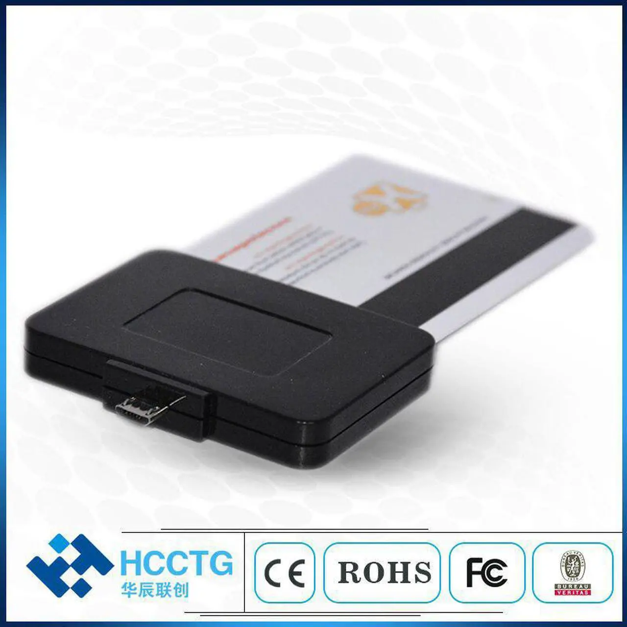 Alt view image 2 of 5 - Mobile Micro Usb Portable Smart Card Reader DCR32