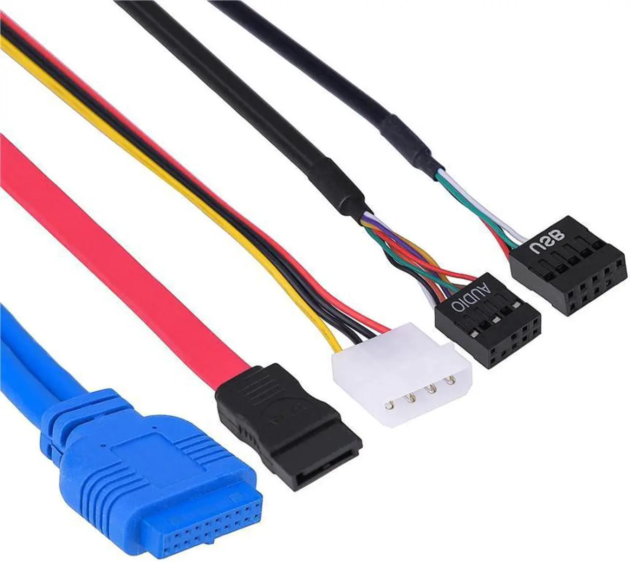 Alt view image 5 of 5 - 5.25" Multifuntion Media Dashboard Front Panel 2 USB 3.0 Hub Card Reader with LCD Display Suitable for Desktop Computer