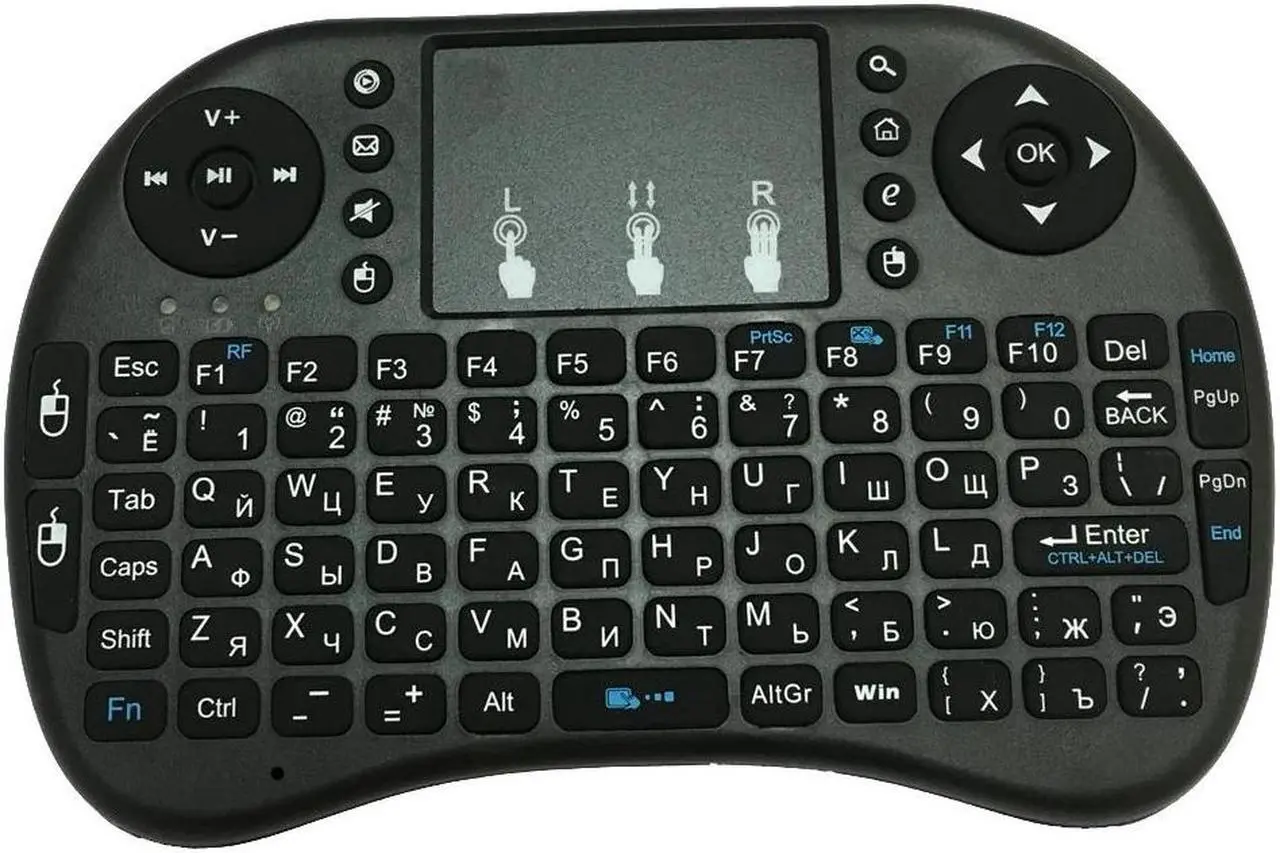 Alt view image 2 of 4 - i8 Keyboard English or  Wireless Remote Control Air Mouse 2.4GHz Touchpad Handheld for Android TV BOX