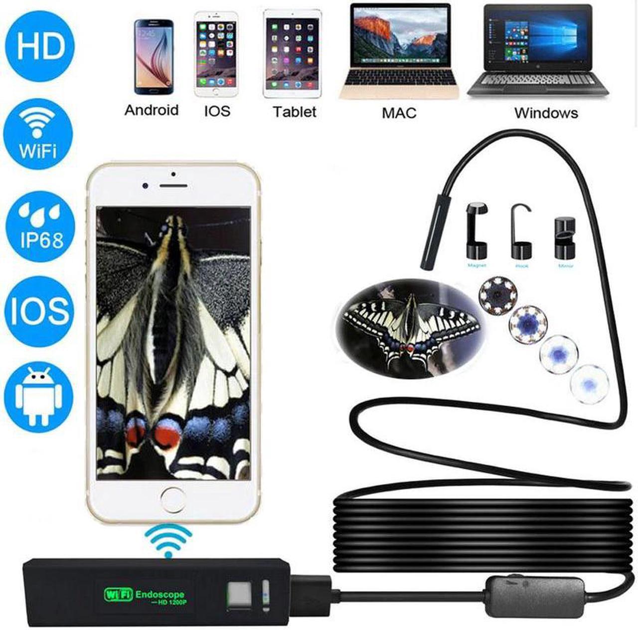 Main image of 3.5m 7m Hard Cable USB Endoscope Video Camera HD 1200 Endoscope 8 Led IP68 Borescope Inspection for iOS Android with Magnet