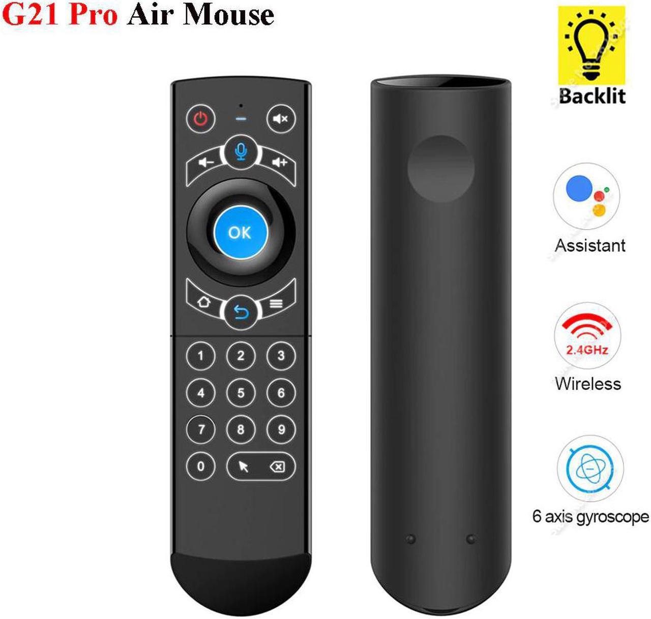 PRO Air Mouse 2.4G Wireless Backlit Gyro IR Learning Voice Remote Control For Ugoos H96MAX Android TV Box vs G10 G20 G30