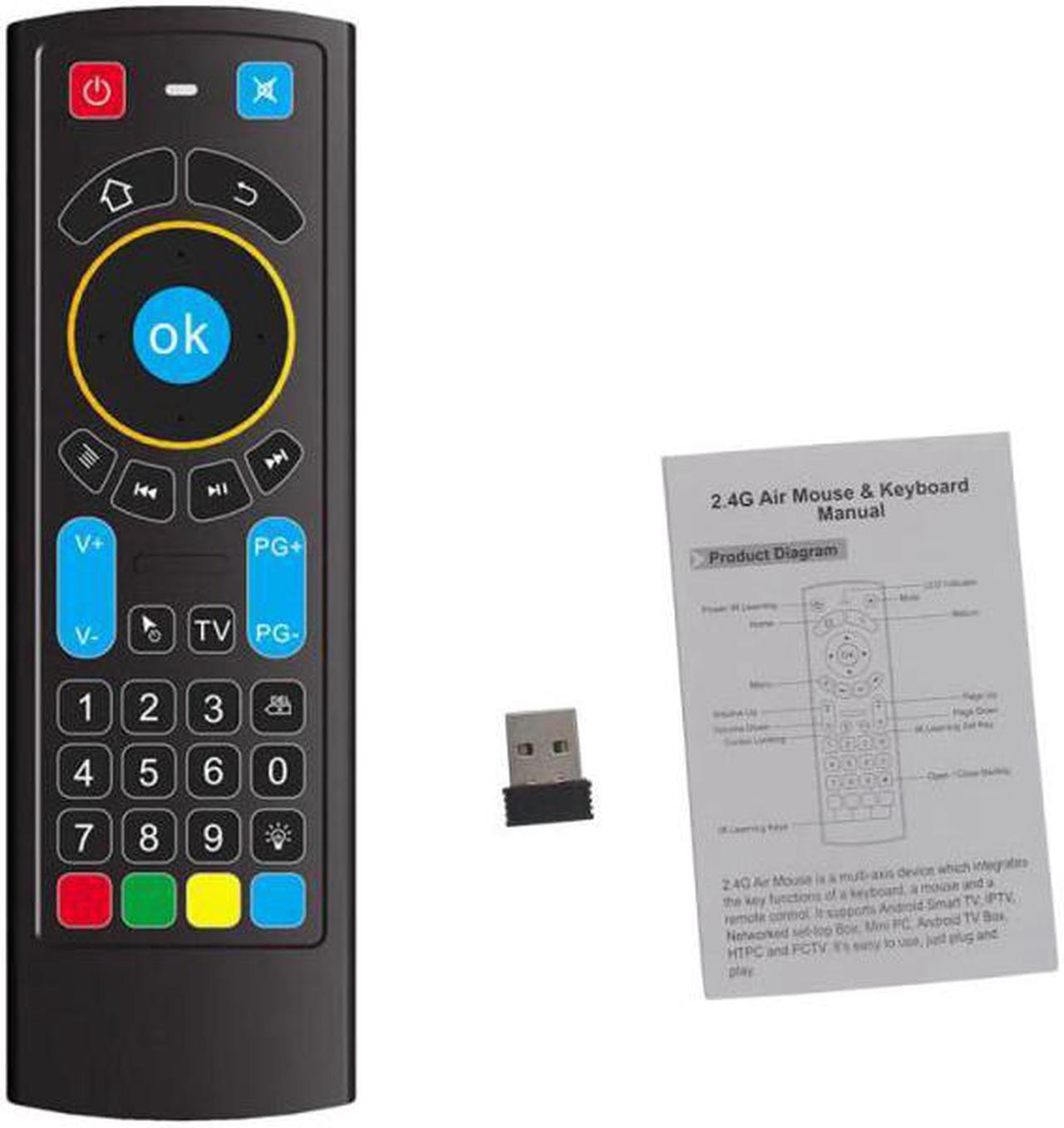 Alt view image 5 of 5 - Bluetooth Wireless Keyboard Remote Control IR Air Mouse For Amazon Fire TV/Fire Stick/Android TV/mi Box/PC/Raspberry Pi 3