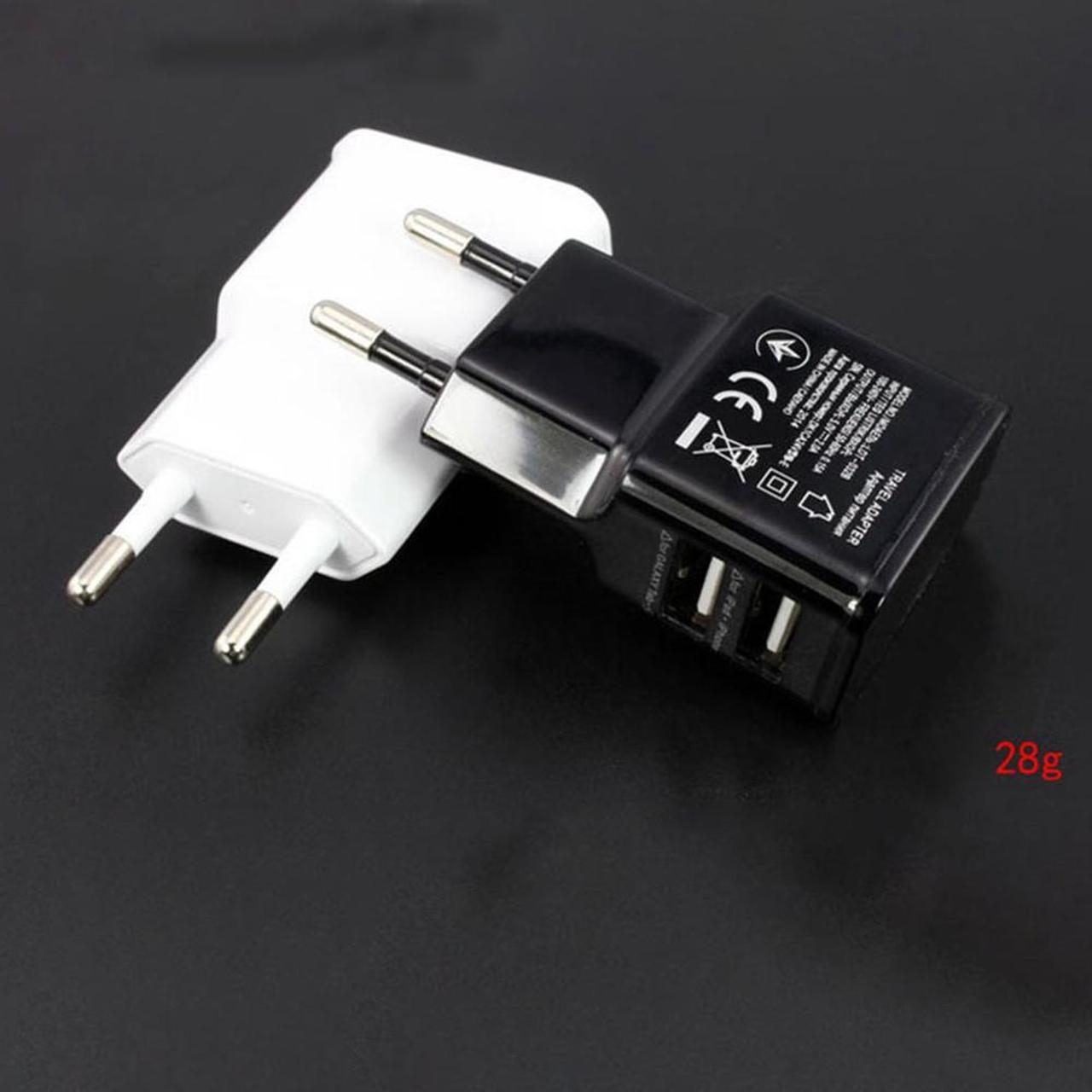 Dual USB Mobile Phone Chargers Travel Smartphone Charger EU Plug 5V Power Adapter Electrical Socket