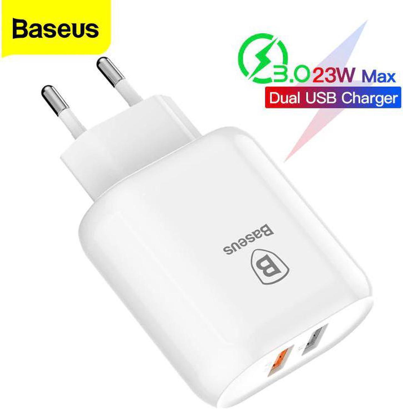 23W Quick Charge 3.0 USB Charger For iPhone   QC3.0 5V/3A Fast Charging EU Travel Wall Mobile Phone Charger