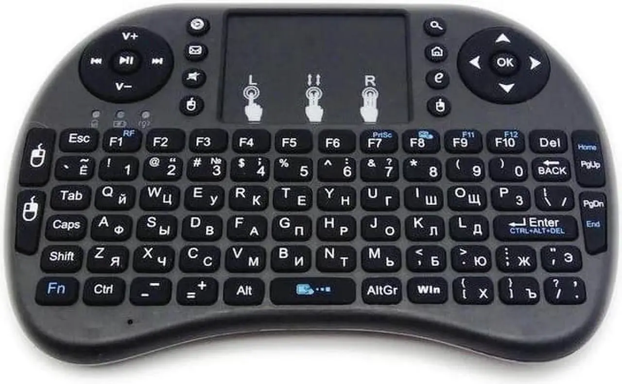 Alt view image 3 of 5 - i8 2.4G Wireless Air Mouse  Layout mini Keyboard touchpad remote control for Android Smart TV box for Windows PC