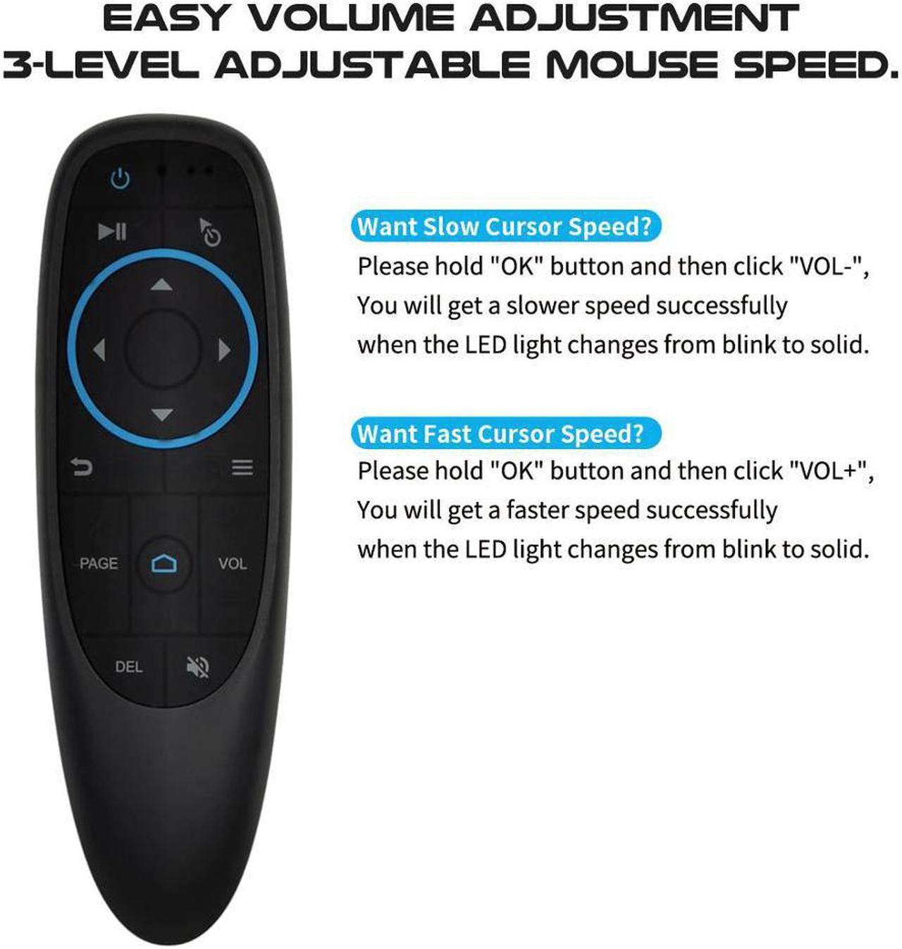 Air Remote Mouse G10 BLE 5.0 Air Mouse Remote Control 2.4GHz Mini Fly Mouse For Android Shield TV Box