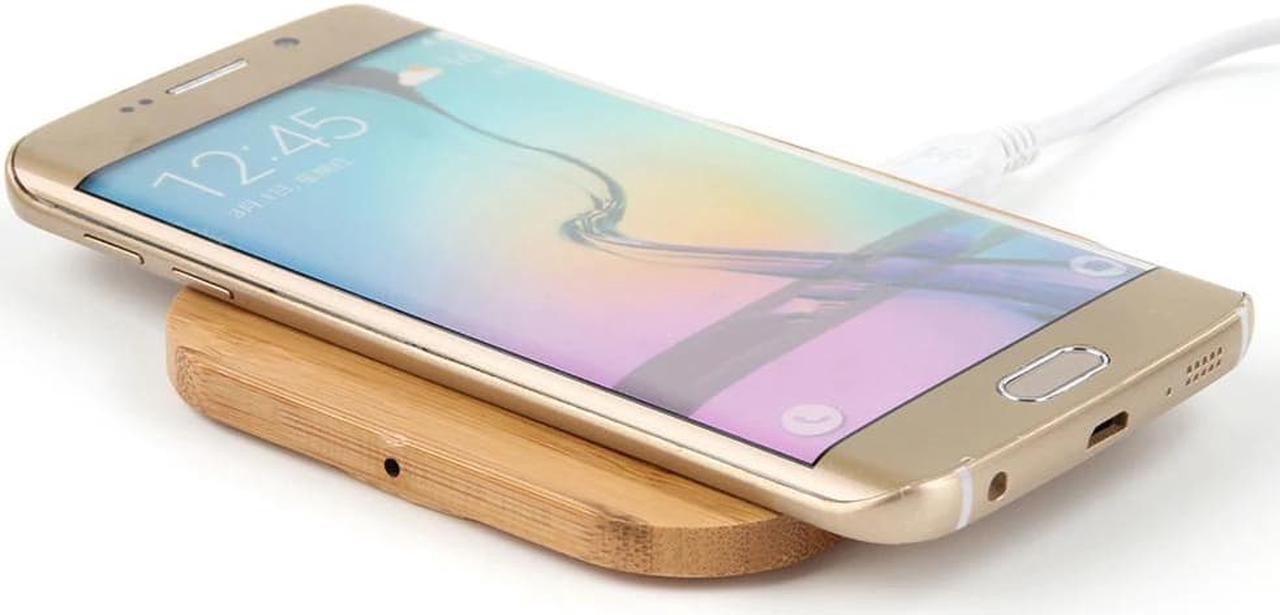 Alt view image 2 of 5 - Portable 5W Qi Wireless Charger Slim Wood Pad For Apple iPhone 7 8 Plus Smart Phone Wireless Charging Pad For Samsung S7