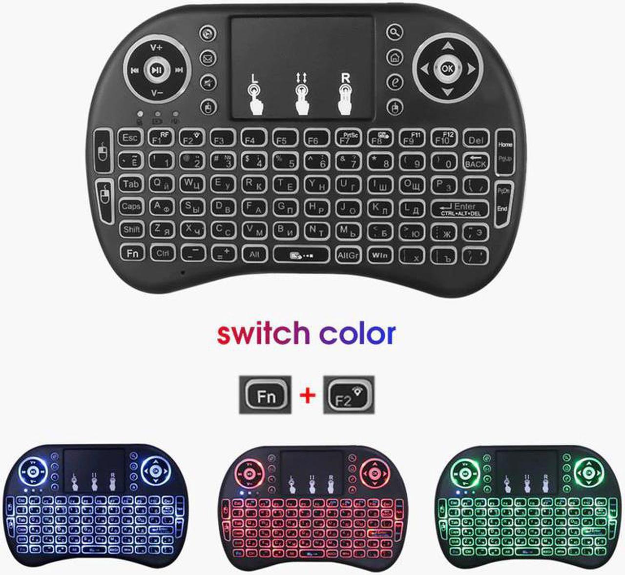 i8 Mini Wireless Keyboard 2.4ghz English  3 colour Air Mouse with Touchpad Remote Control Android TV Box