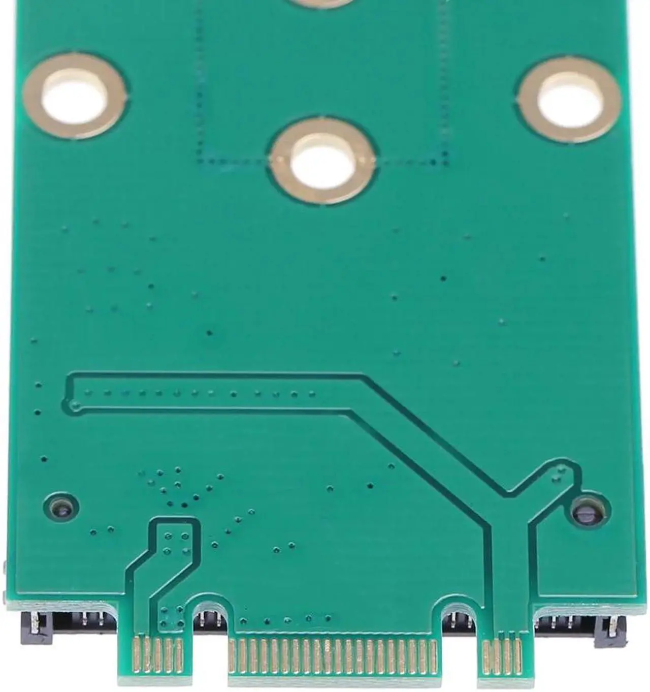 Alt view image 4 of 5 - M.2 B + M Key to mSATA Mini PCI-E PCI-Express SATA 3.0 SSD Male Converter Adapter Card For 2242/2260/2280 m2  SSD