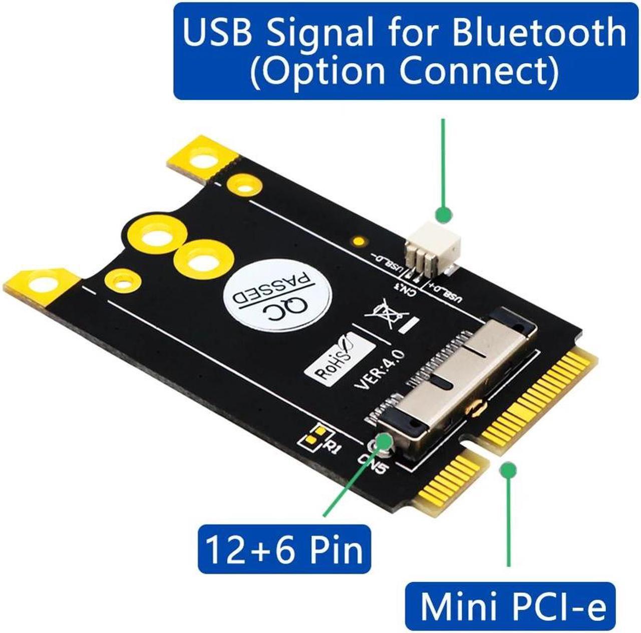 Alt view image 4 of 5 - PCI-E Adapter Module mPCI-e to 12+6 Pin WiFi WLAN Wireless Converter