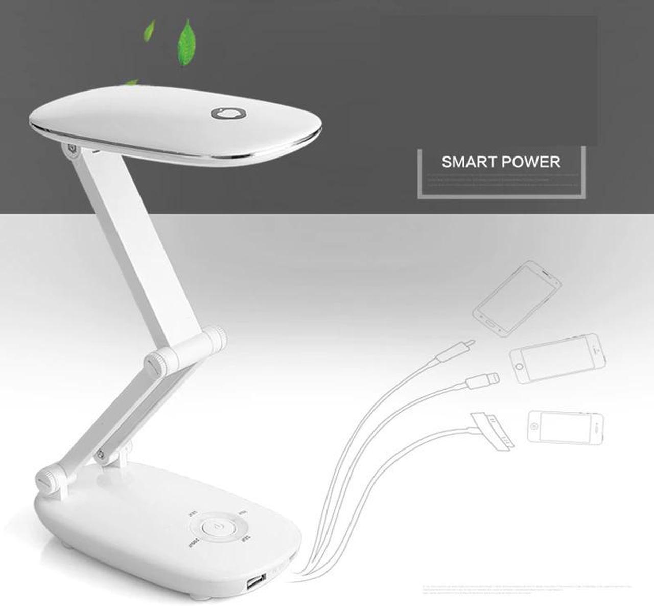 Charger LED Desk Lamp USB Charging Dimmable Eye-friendly Table Lamp with 5 Modes Touch Control Auto Timer Reading Lamp