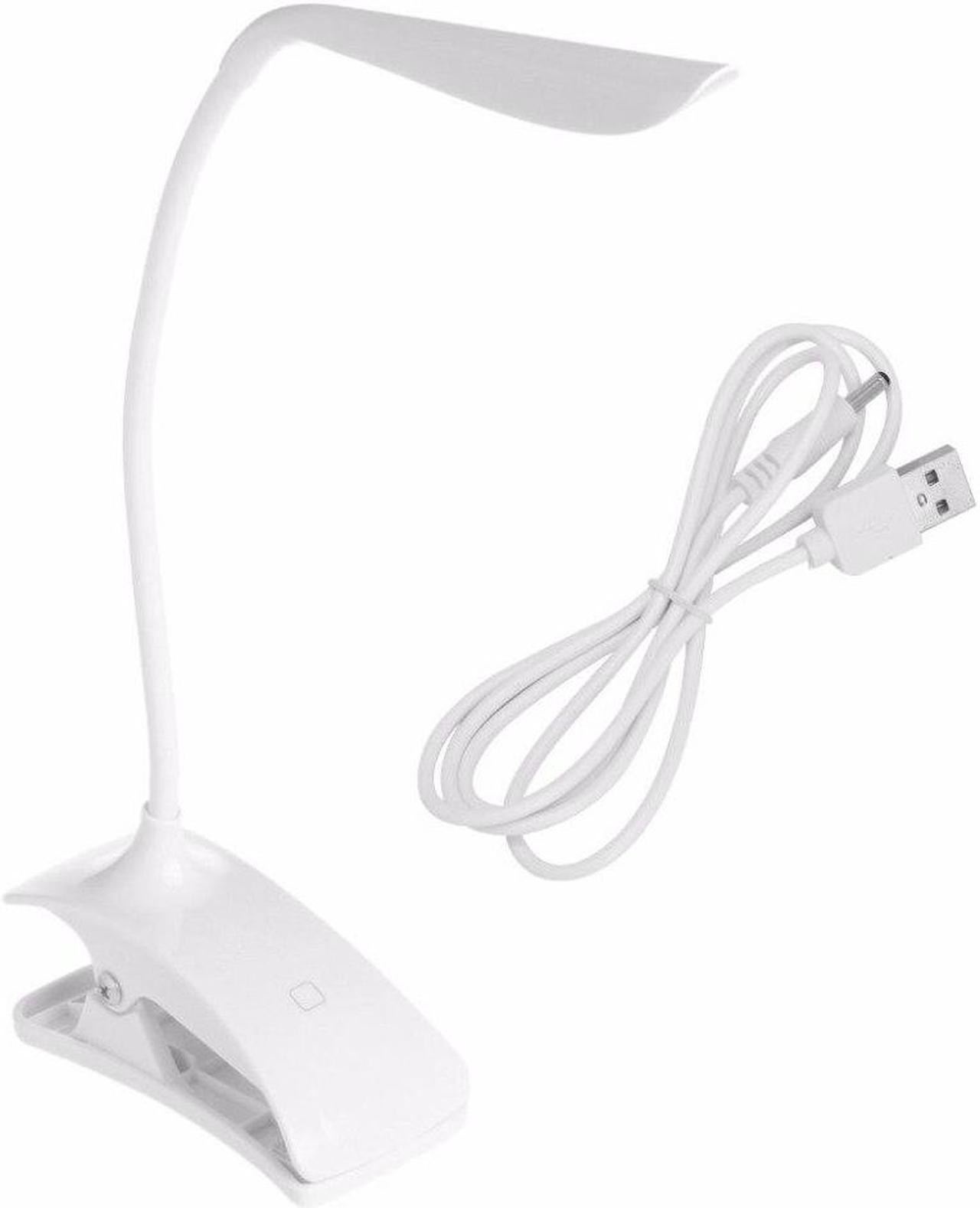 Clip-On USB Rechargeable Touch Sensor 14 LEDs Reading Light Desk Lamp