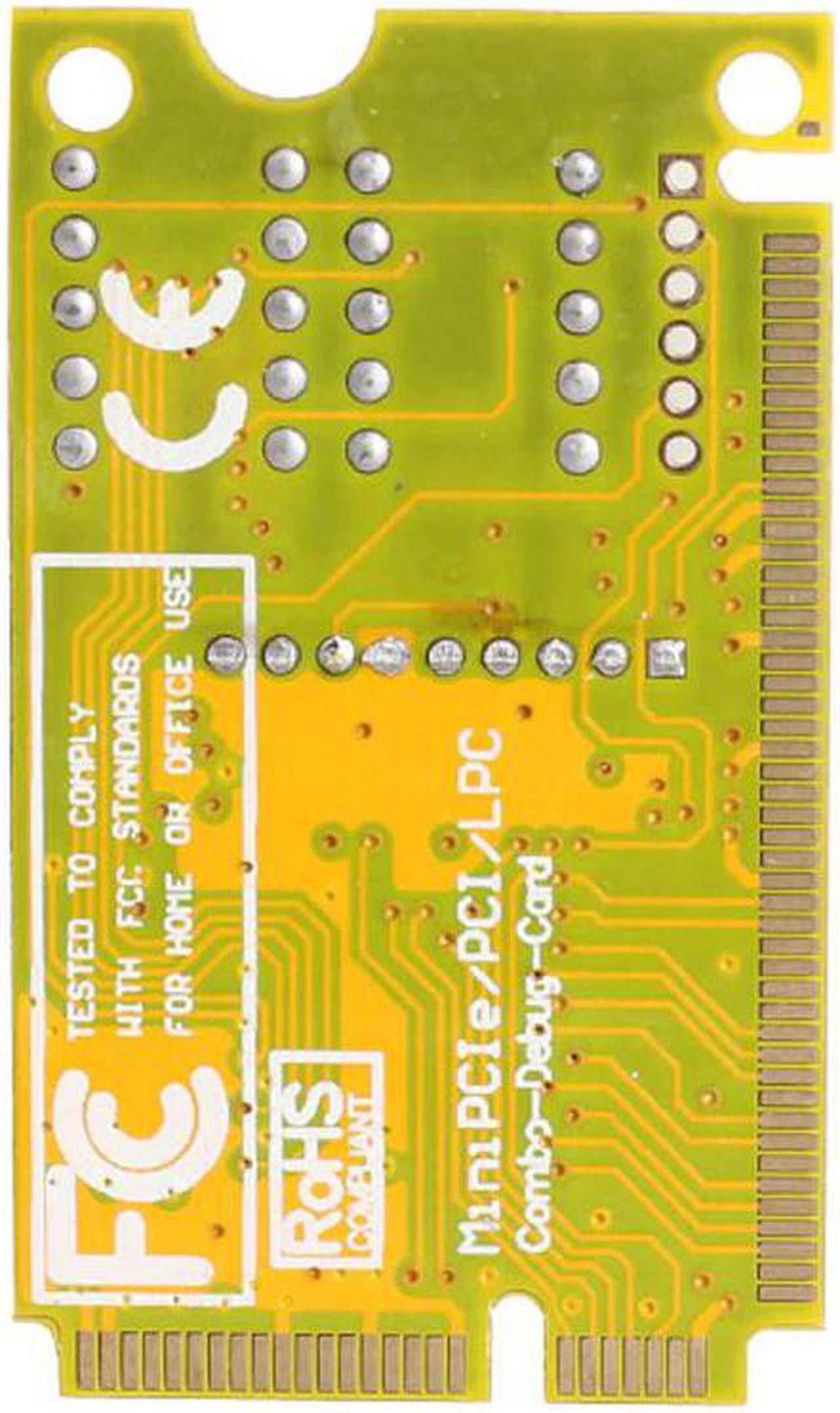 Alt view image 2 of 6 - 3 in 1 Mini PCI/PCI-E LPC POST Tester Diagnostics Debug post Card Adapter Analyzer for motherboard Notebook Laptop Computer