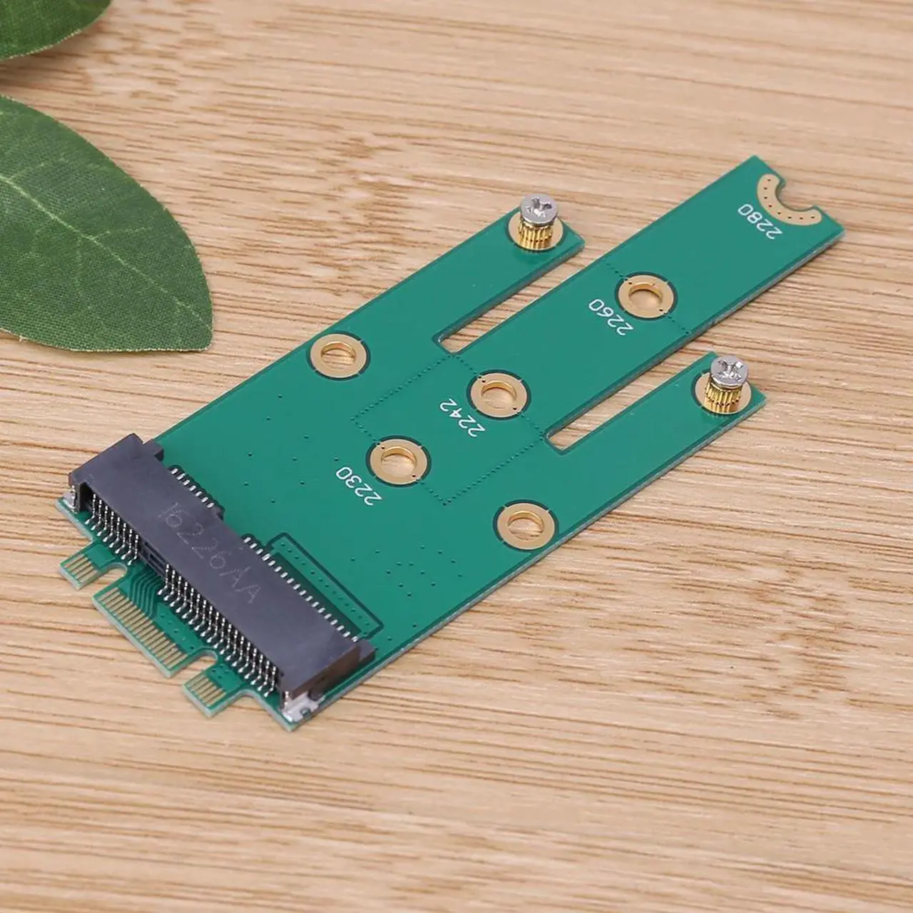 Alt view image 5 of 5 - M.2 B + M Key to mSATA Mini PCI-E PCI-Express SATA 3.0 SSD Male Converter Adapter Card For 2242/2260/2280 m2  SSD