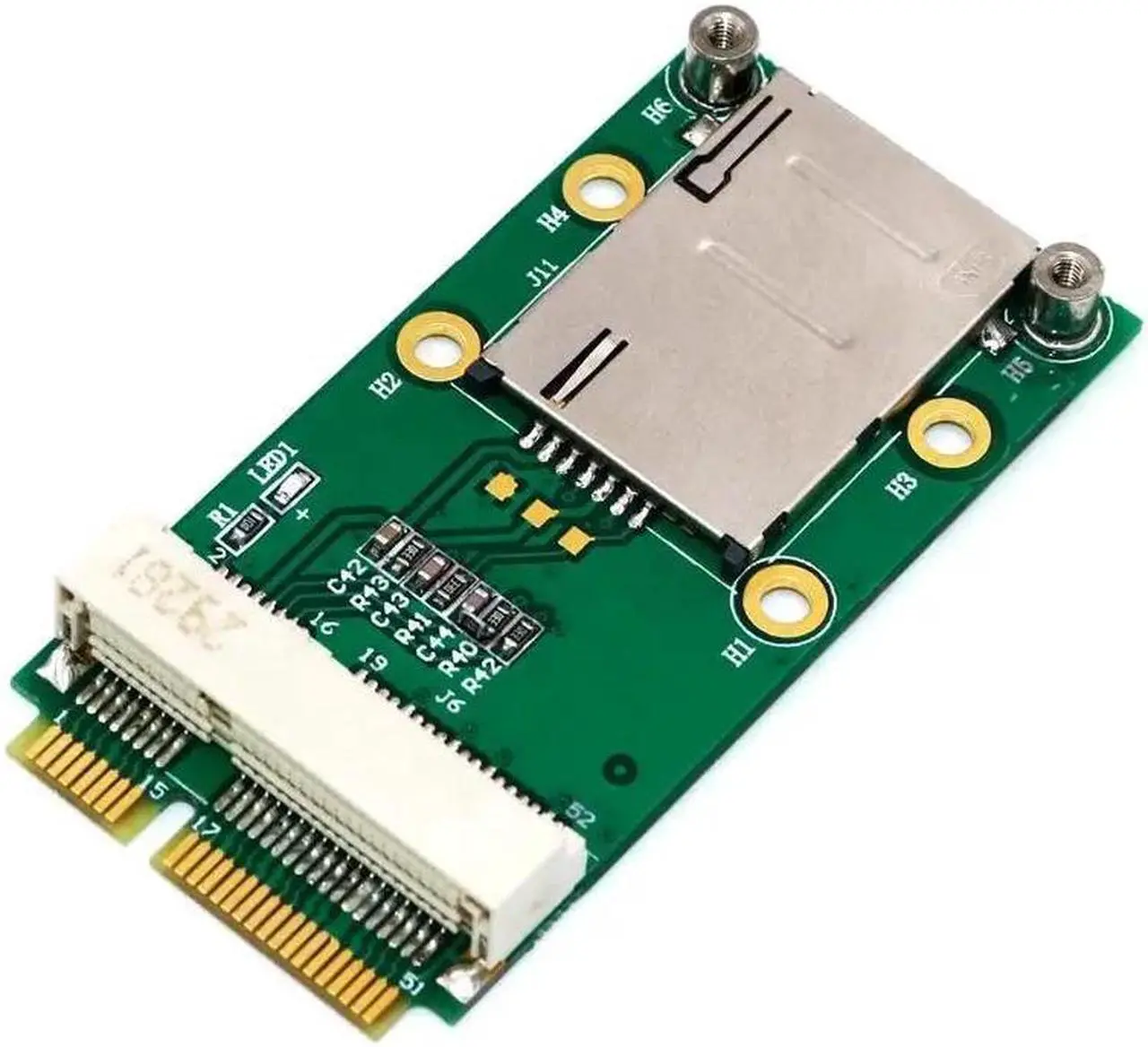 Alt view image 4 of 5 - PCI-E Adapter with SIM Card Slot for 3G/4G WWAN HSPA MODEM LTE  Card GPS Card for desktop laptop computers