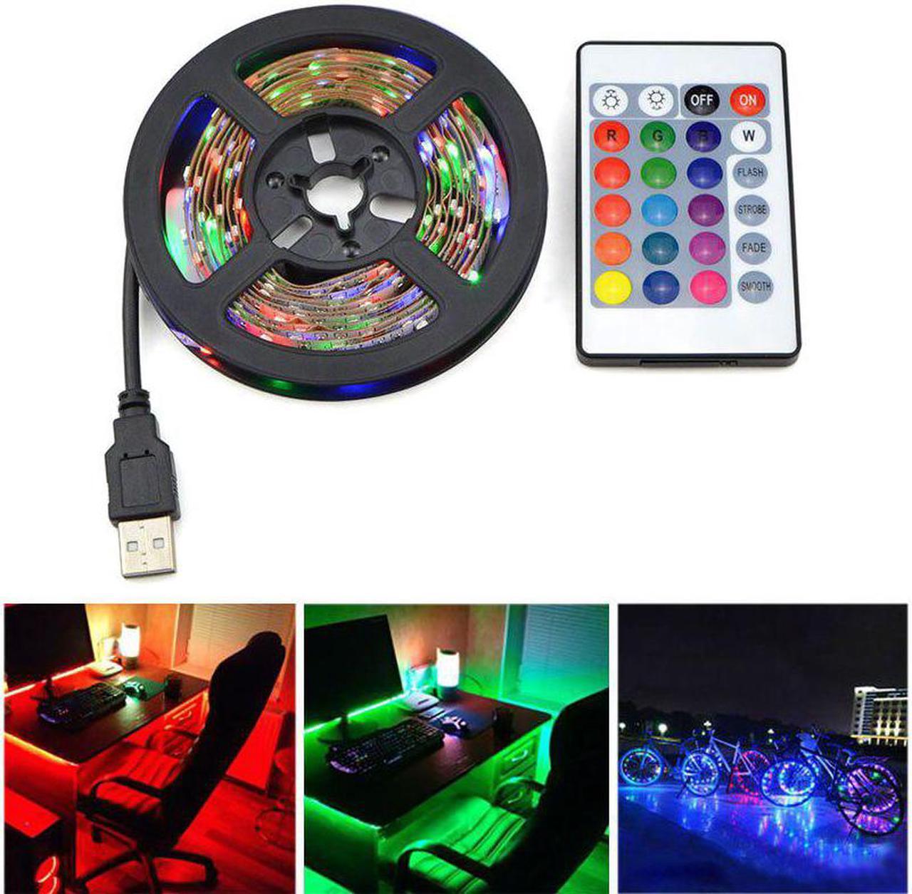 Decor RGB Table lamp 5V 1-5m USB Neon Sign LED Strip Light Lighting Room Kitchen Bedroom Night Desk Decoration Bedside Lamp